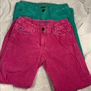 NWOT Mini Boden 7y corduroy bundle of 2 pants never worn